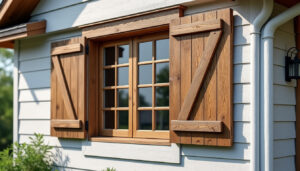 Volet bois isolation et charme traditionnel pour votre maison | Menuiseries Hauxoises découvrez les volets en bois, alliant isolation thermique optimale et charme traditionnel, pour sublimer et protéger votre maison avec élégance.